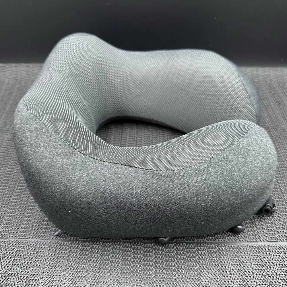 MLVOC Travel Comfort Pillow With Non- Matching Travel Bag (Nap Fun)